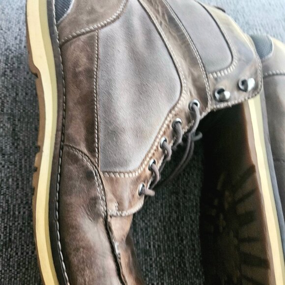 Aldo hightop distressed brown Grey Insulate laceup boots sneaker comfort shoe 12 - Picture 5 of 10